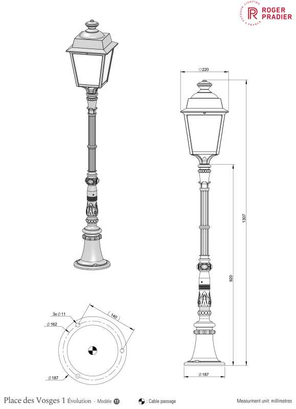 Gastro Aussenleuchte 131cm